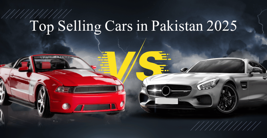 Top selling cars in Pakistan 2025 including Suzuki Alto, Toyota Corolla, and Hyundai SUVs
