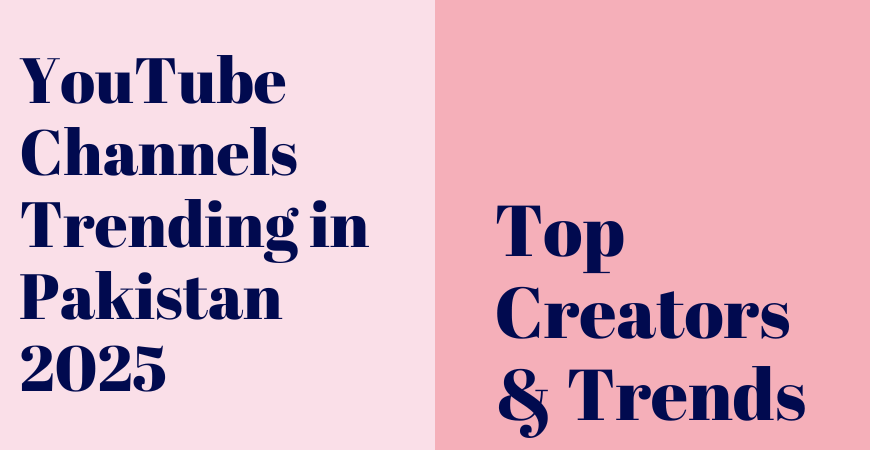 youtube channels trending in pakistan