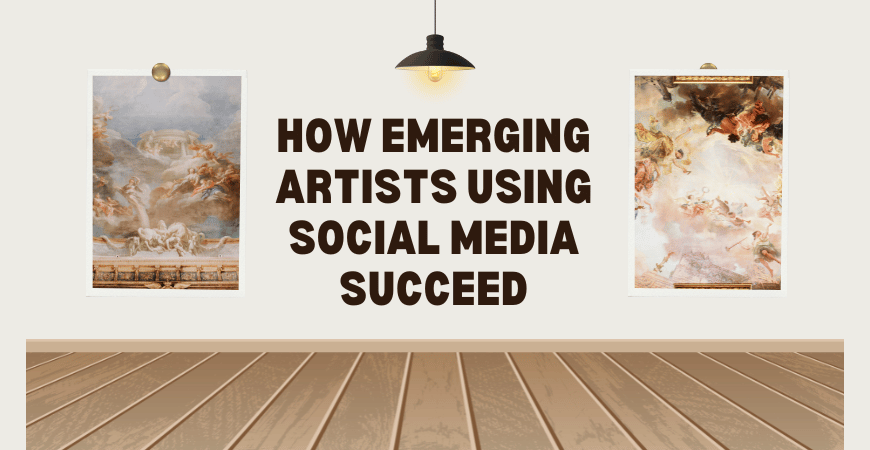 emerging artists using social media