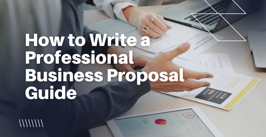 how to write a professional business proposal