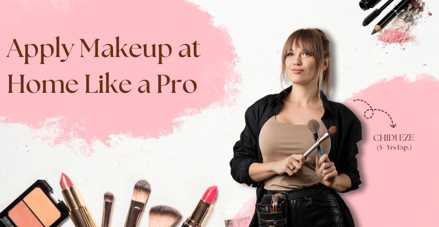 apply makeup at home
