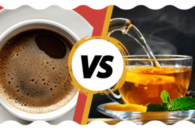 black coffee vs green tea