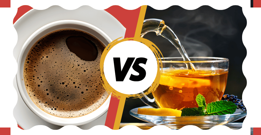 black coffee vs green tea