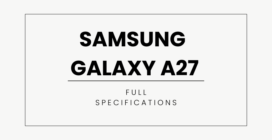 samsung galaxy a27