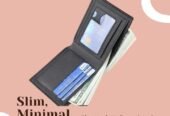 Slim Men Wallet – Minimal Design with Premium Lychee Texture