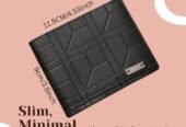 Slim Men Wallet – Minimal Design with Premium Lychee Texture