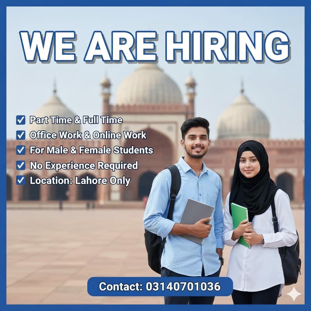 Hiring male & male office&online work