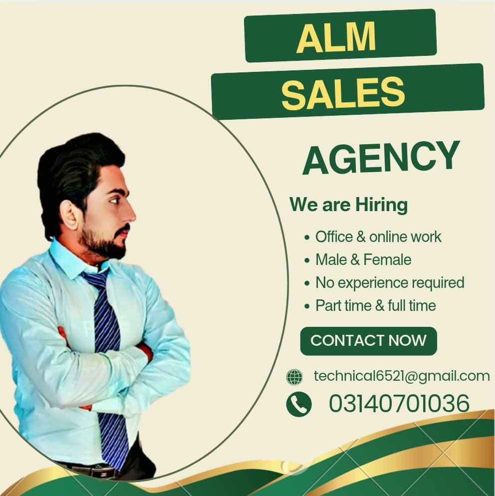 Hiring male & male office&online work