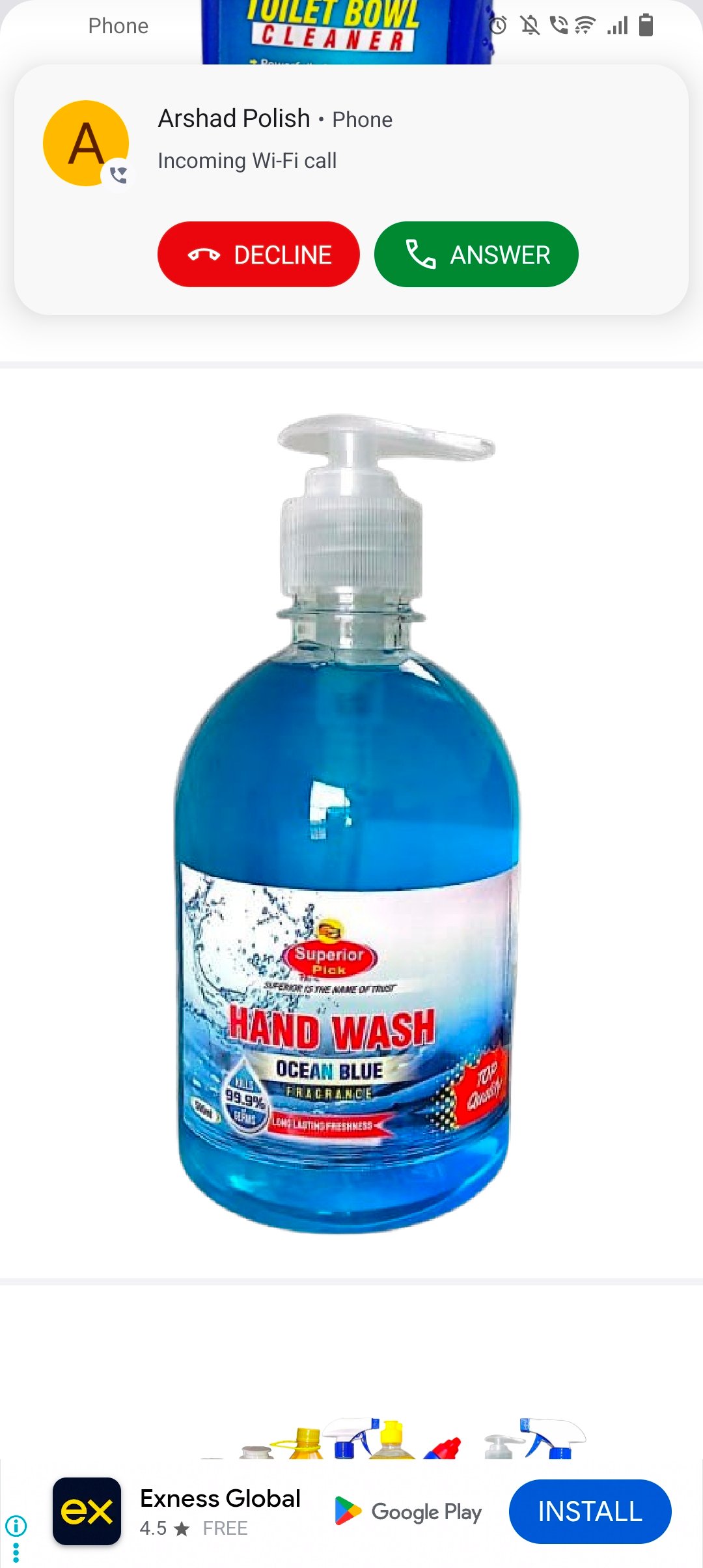 Hand wash